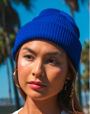Bonnet côtelé fil recyclé