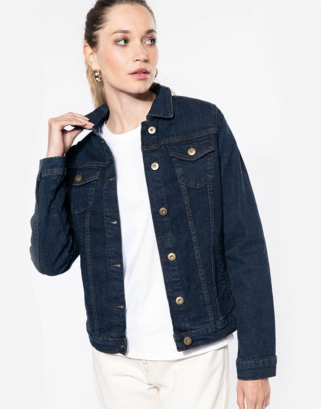 BLOUSON DENIM DOUBLÉ FEMME