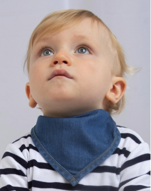 Baby Rocks Denim Bandana Bib