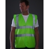 GILET FLUO 2 BANDES+BRETELLE