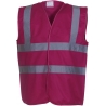 GILET FLUO 2 BANDES+BRETELLE