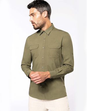 Chemise safari manches longues homme