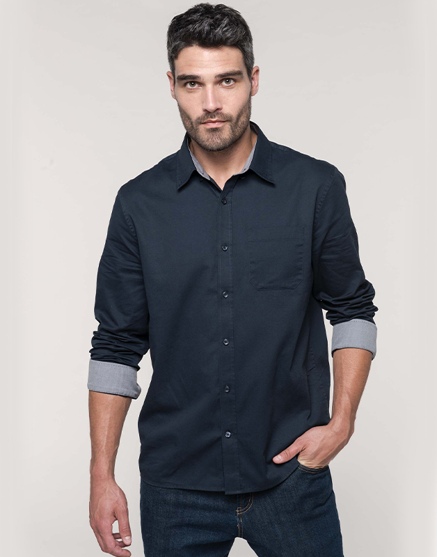 Chemise coton manches longues Nevada homme