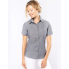 CHEMISE OXFORD MANCHES COURTES FEMME