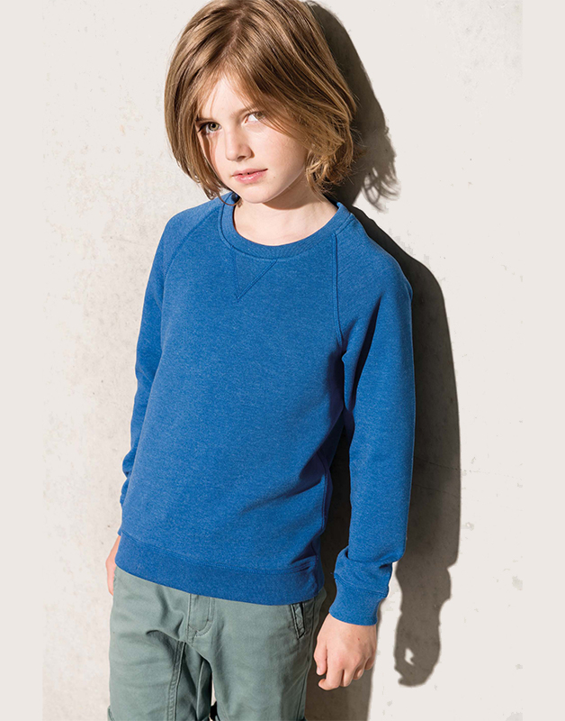 Sweat-shirt bio manches raglan enfant