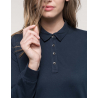 Polo jersey manches longues femme