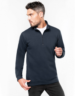 Sweat-shirt col zippé