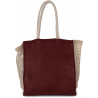 Sac shopping avec soufflet en filet