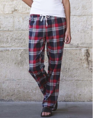 Pantalon femme à motif tartan