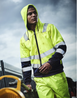 Pro Hi Vis Full Zip Hoodie