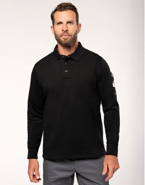 SWEAT-SHIRT COL POLO